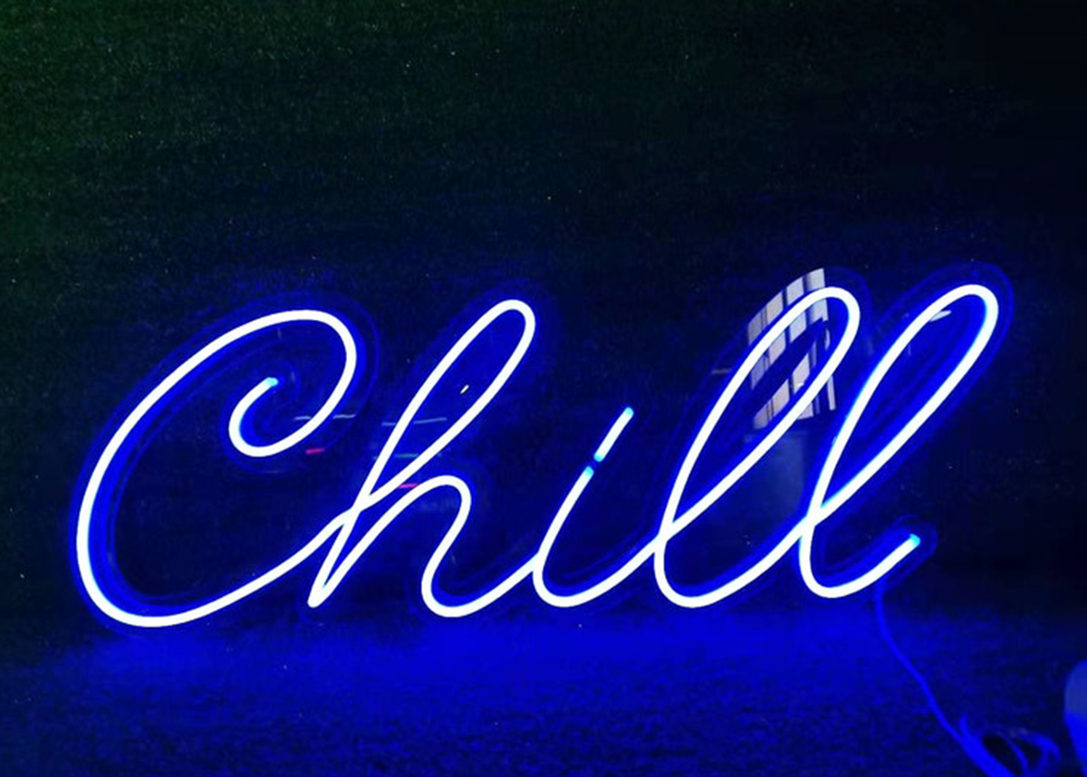 Neon chill, led neon chữ CHILL hồng, Decor phòng ngủ siêu đẹp