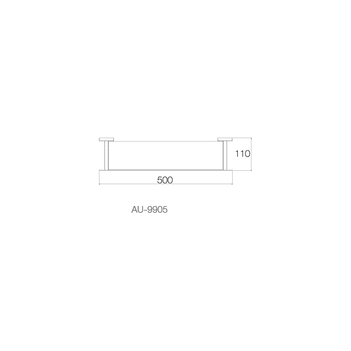 Kệ thép 50cm - AU-9905 - INOX SUS 304