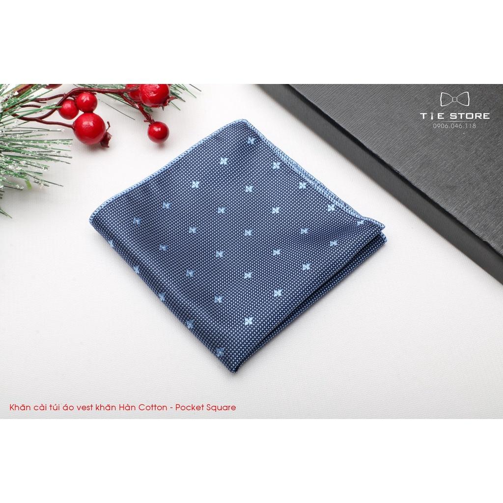 Khăn Cài Túi Áo Vest - Pocket Square, phụ kiện lịch lãm, nhiều mẫu, chấm bi
