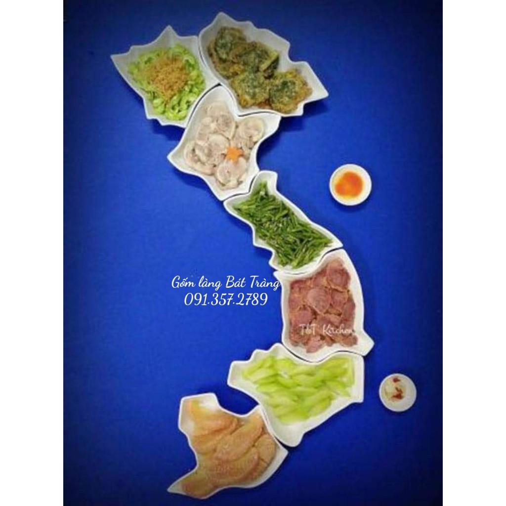 Bộ đồ ăn gốm sứ Bát Tràng trắng
