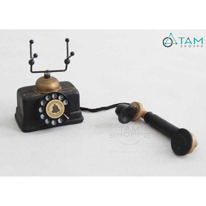 Mô hình Điện thoại cổ quay số tay cầm rời