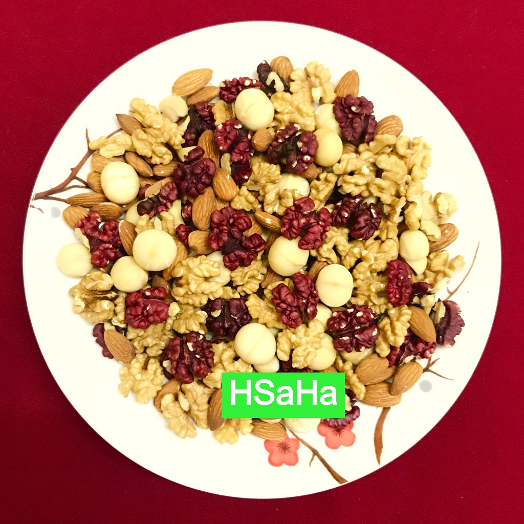 Mix Hỗn Hợp Hạt Dinh Dưỡng Thập Cẩm HSaHa - 4 Loại Tách Vỏ - Hộp 250g