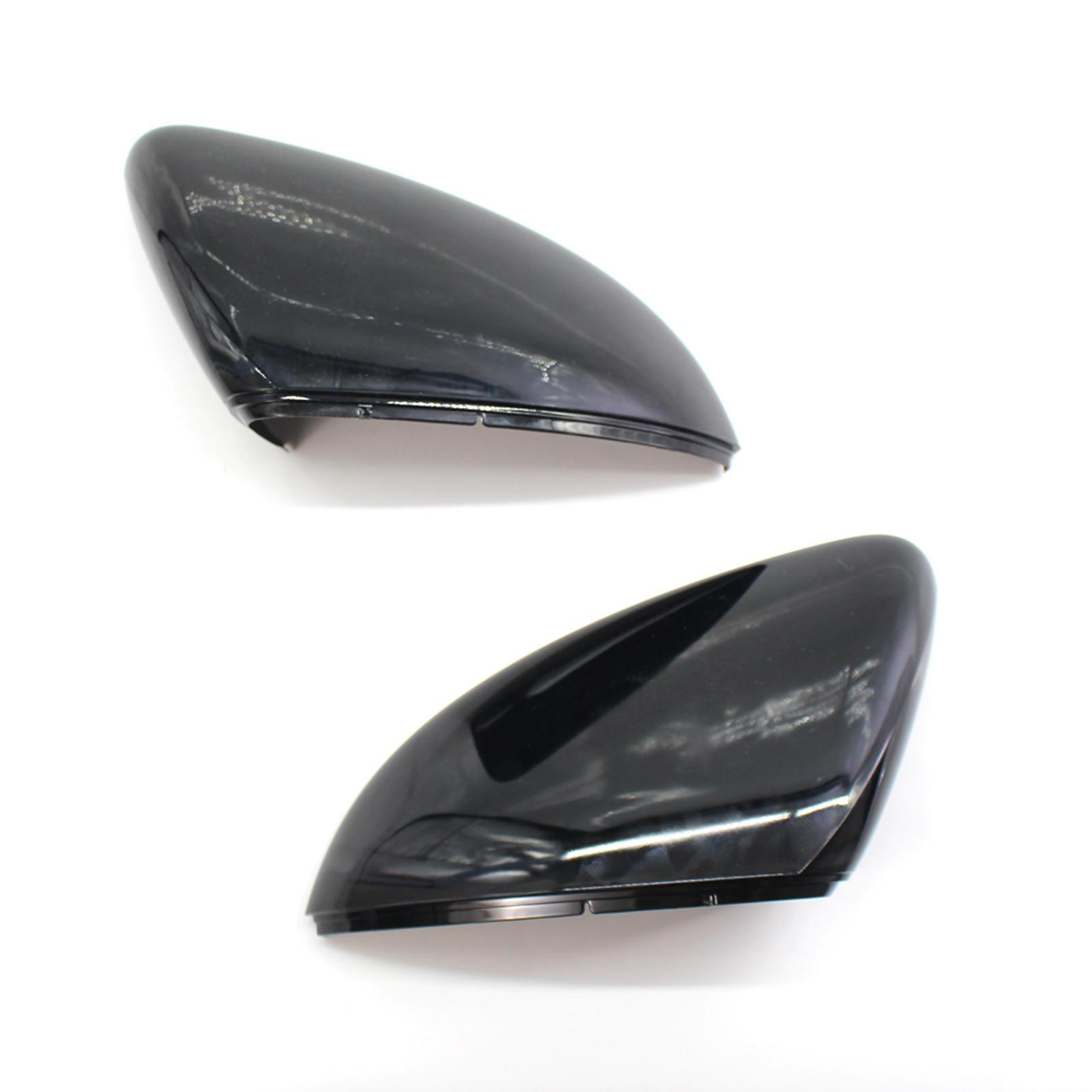 2Pcs Plastic Rearview Mirror Cover Mirror Shell Car Replacement Parts Decoration for VW GOLF GTI Golf R E-Golf 2009-2013