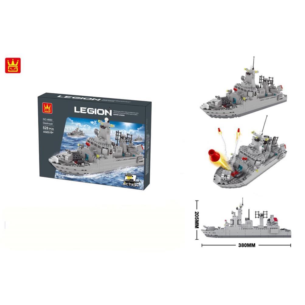 Lắp Ráp Ghép Hình Tàu Sân Bay Chiến Hạm, Hàng Cao Cấp Dài 38cm A281 4660