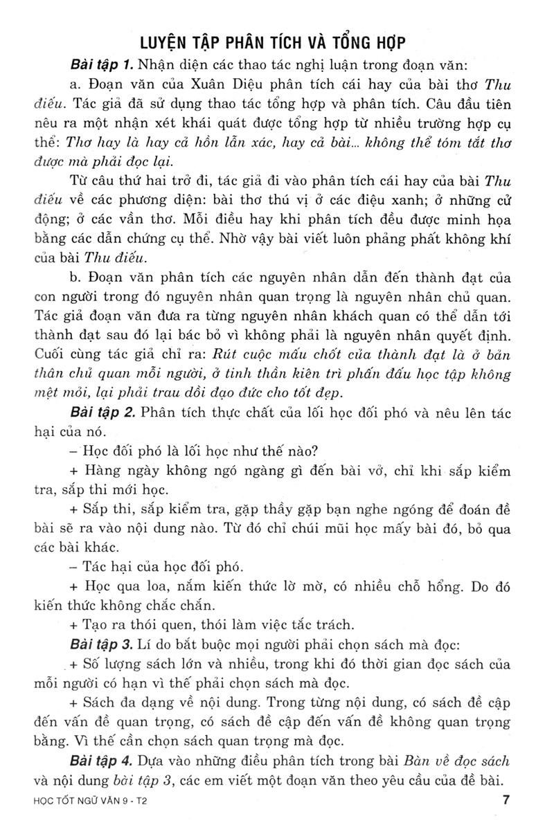 Học Tốt Ngữ Văn Lớp 9 - Tập 2