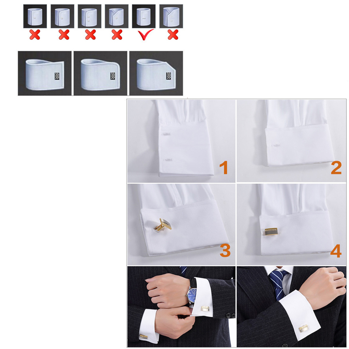 Bộ Khuy Măng Sét - Cufflink Hàng Cao Cấp QT1360