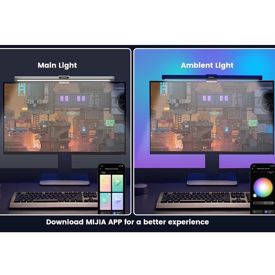 Hình ảnh {LIMITED EDISION] ĐÈN TREO MÀN HÌNH THÔNG MINH YEELIGHT PRO RGB YLYTD0003 (màu đen) - Hỗ trợ Razer Chroma - Bản US có sẵn Adapter