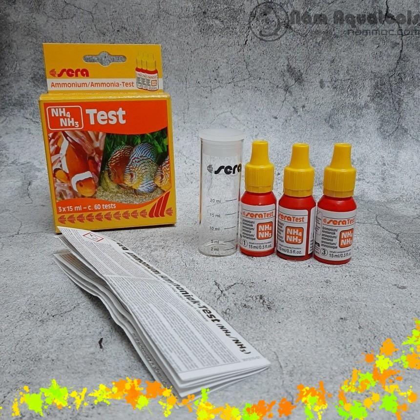 Bộ TEST NH3/ NH4 SERA | Kiểm tra nồng độ Amonium/ Amoniac trong bể cá thuỷ sinh