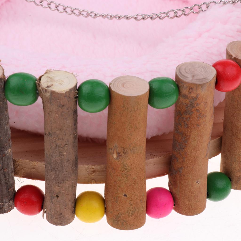 Hamster Squirrel Cage Hammock Hanging Nest Bed Small Animal Toy Random S