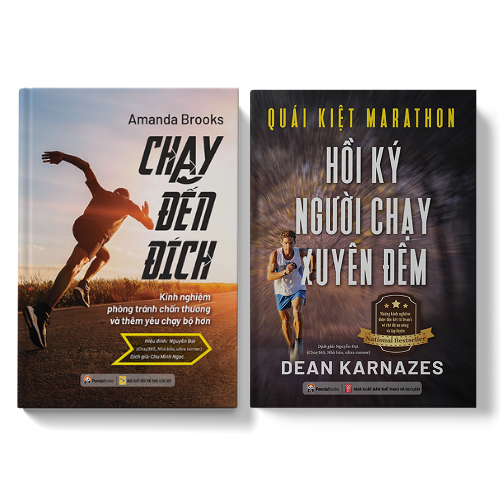 Sách PANDABOOKS combo 2 cuốn Chạy đến đích+ Quái kiệt marathone