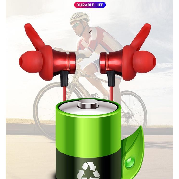 Tai Nghe Nhét Tai Bluetooth Không Dây XT22 Có Nam Châm Hít Kiểu Dáng Thể Thao Thông Dụng Cho Mọi Thiết Bị