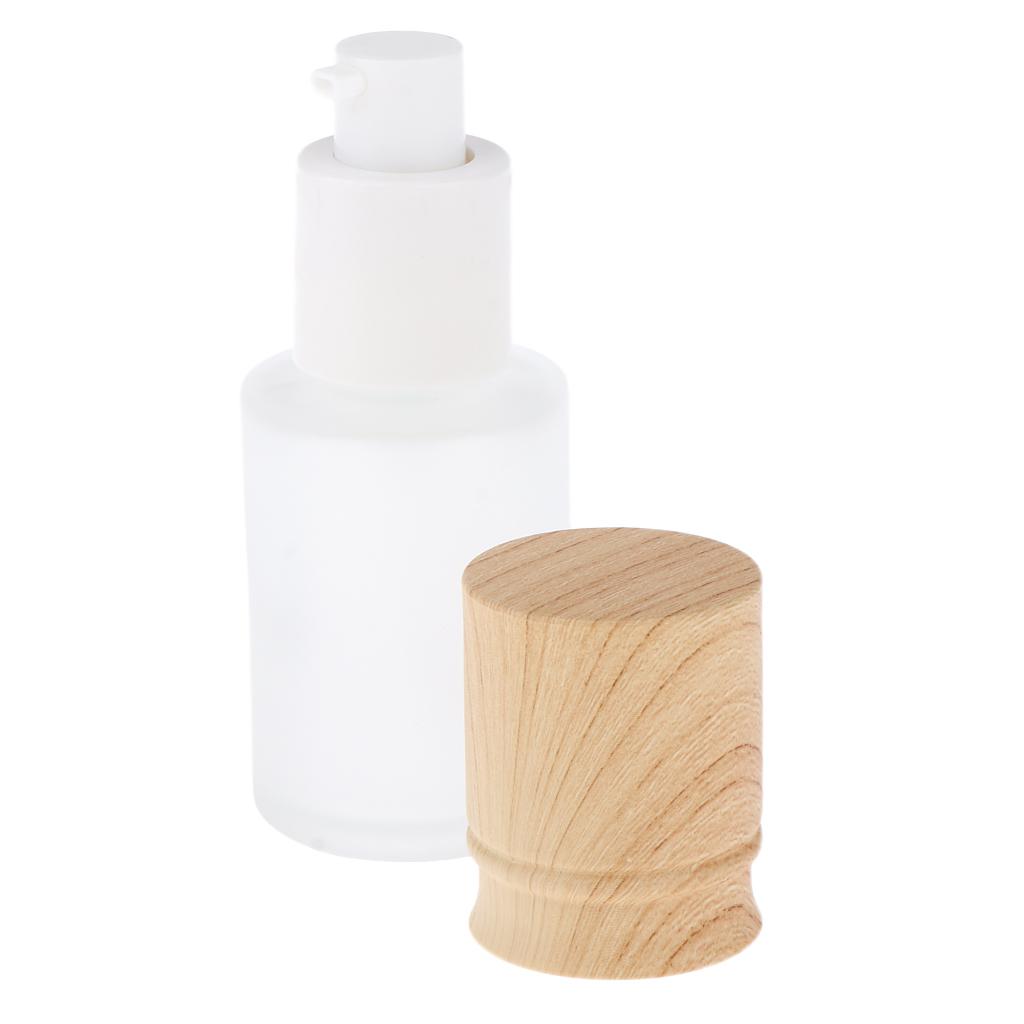 Travel Empty Cream Shampoo Lotion Pump Bottles with Lid for Refillable Cosmetic