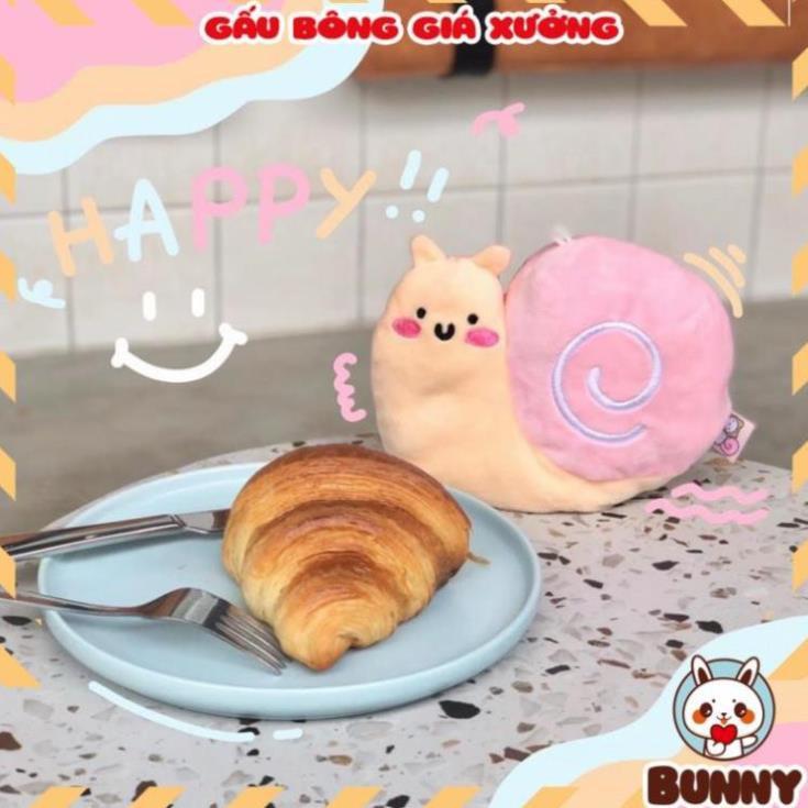 Gấu Bông Ốc Sên 2 Mặt Cảm Xúc Siêu Yêu Chất Miniso Cao Cấp Chất Bông Mềm, Mịn Size 40Cm