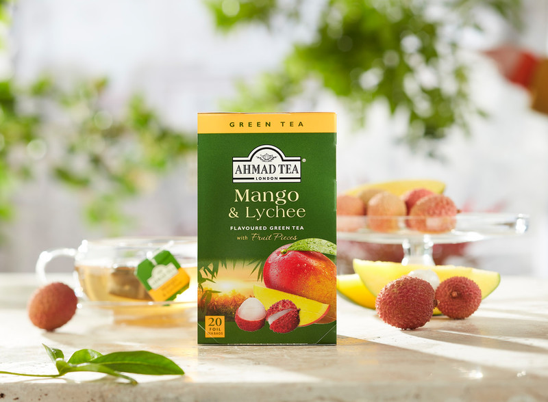 TRÀ XANH AHMAD ANH QUỐC - VẢI & XOÀI - Mango & Lychee - Sự kết hợp mang hương vị nhiệt đới