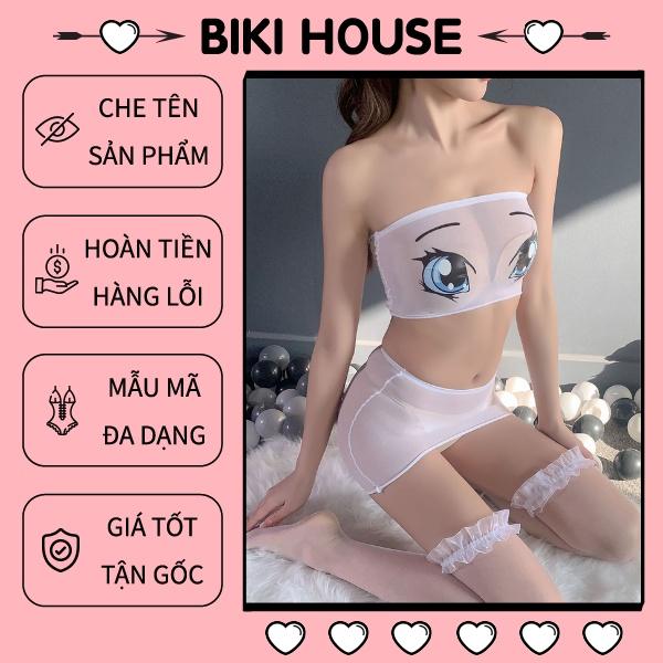 Đồ ngủ 2 mảnh cosplay anime đôi mắt đáng yêu bodystocking ôm body sexy khiêu gợi BIKI HOUSE N959 - HCM - Giao Hỏa Tốc