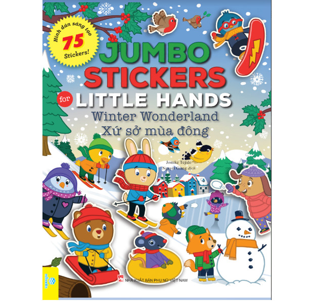 Sách - Trọn bộ 12 cuốn: Jumbo Stickers For Little Hands - 75 Stickers! - ndbooks