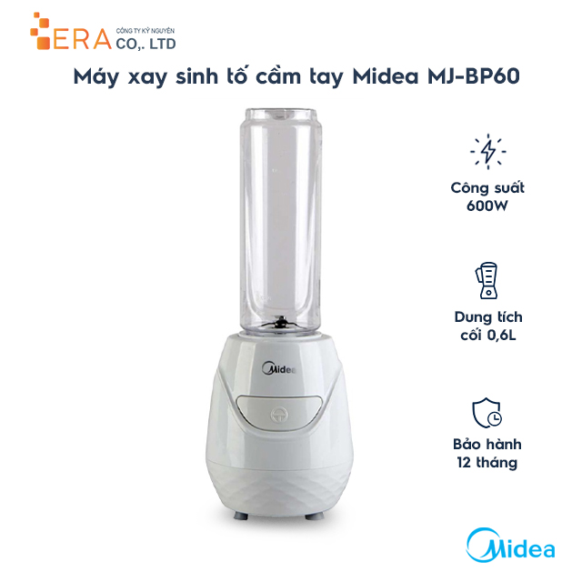 Máy Xay Sinh Tố Midea MJBP60 - Hàng Chính Hãng