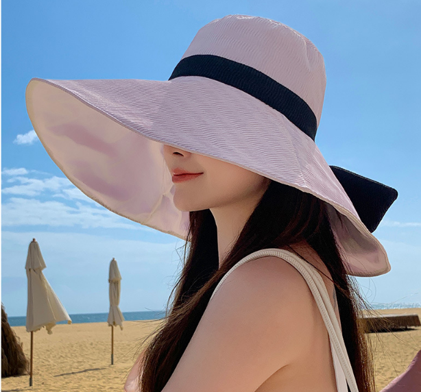Mũ nữ chống nắng chống tia cực tím cao cấp mới, nón nữ đi biển đi nắng rộng vành thời trang