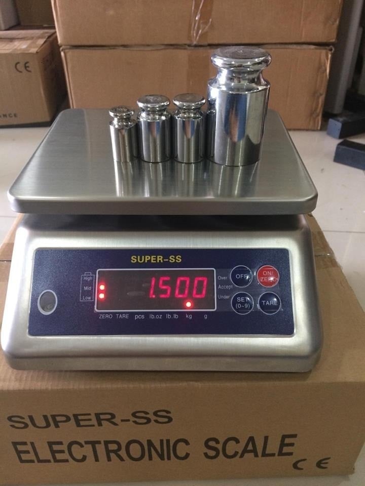 Cân Điện Tử Thủy Sản Chống Nước INOX - 3Kgx0.5g
