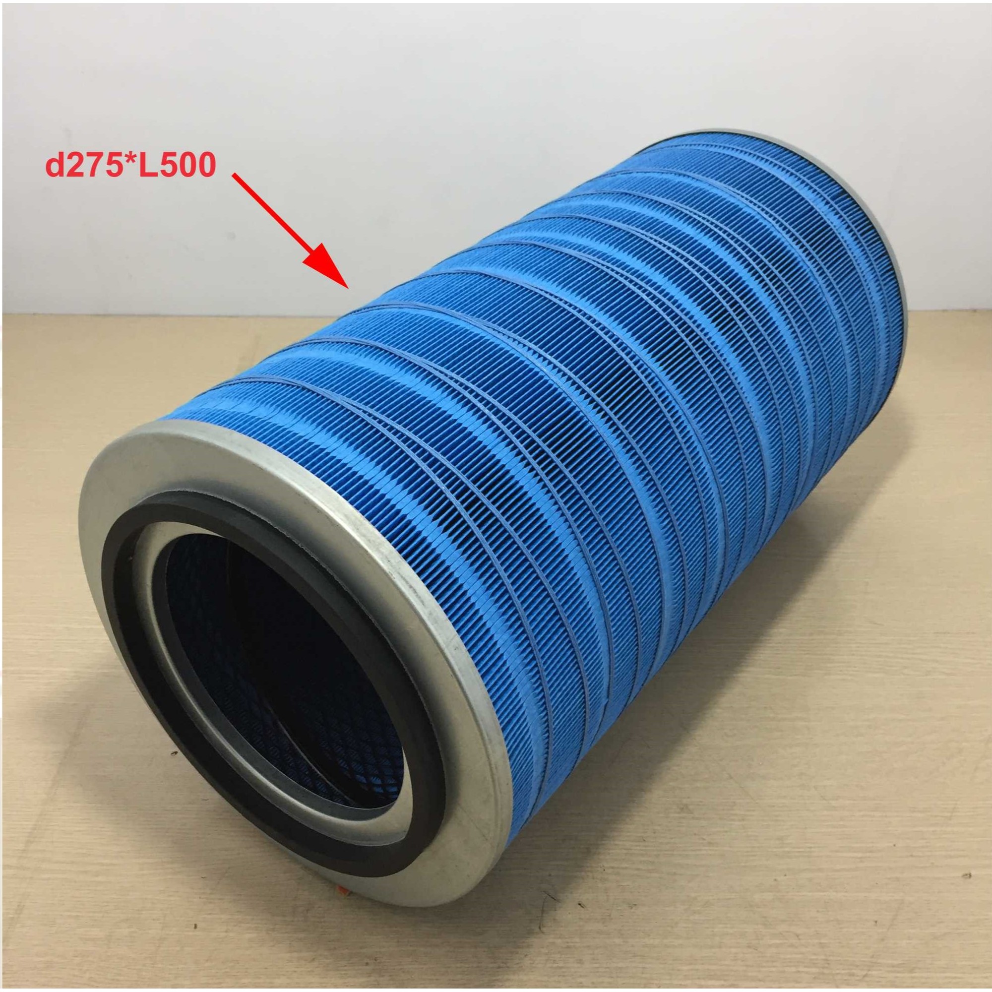 Lọc gió động cơ xe tải, xe ben Dongfeng, Shacman. Mã lọc YK2850-937-F/A-2850-AB, kích thước 280*500, có ruột đáy sâu.