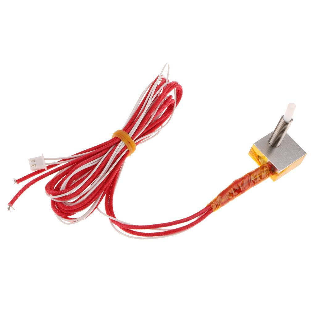Assembled Heating Extruder Hot End +10pcs 0.4mm Nozzle For MK8 3D Printer