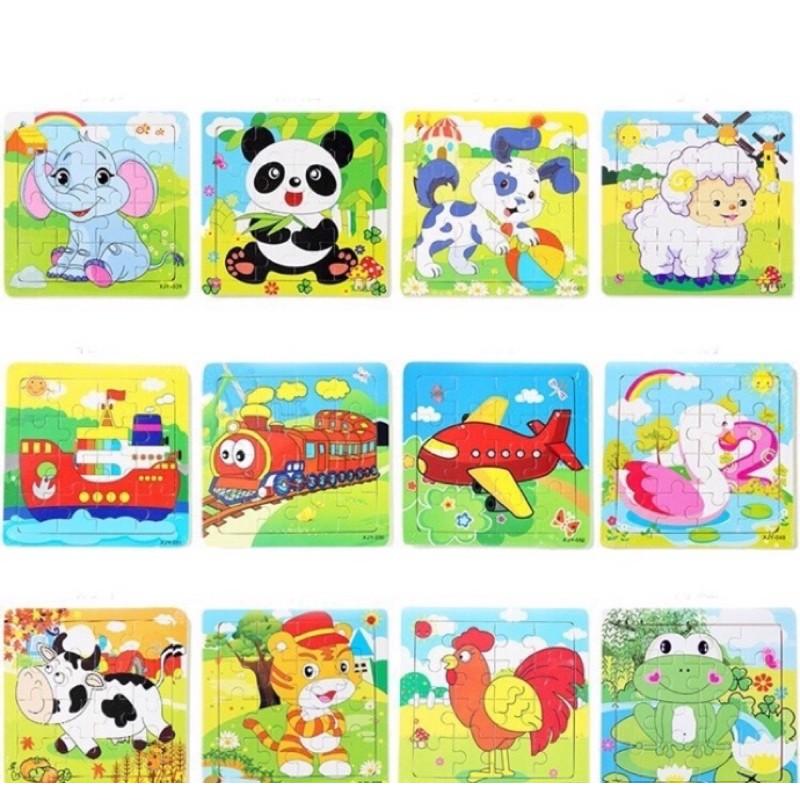 Đồ chơi tranh ghép gỗ cho bé 2 tranh
