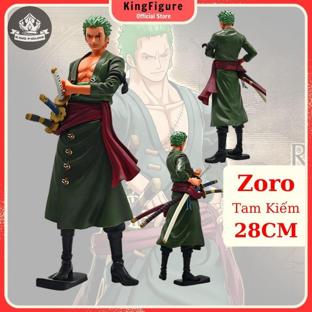 Mô Hình Zoro 28cm Mô hình One Piece Cao Cấp, Figure Mô Hình Anmie One Piece Luffy Vua Hải Tặc