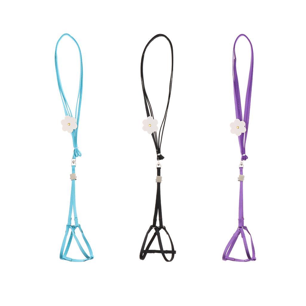 2 Pcs Light Soft Parrot Harness Birds Adjustable Leash Best Care to Pet