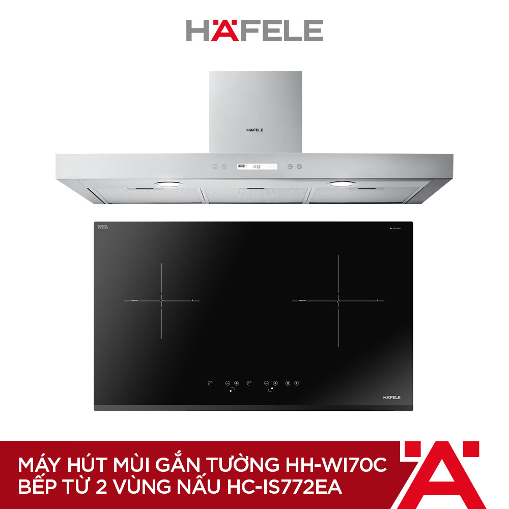 [PROMO] Máy Hút Mùi Gắn Tường HH-WI70C (70cm) + Bếp Từ 2 Vùng Nấu Hafele 770x450mm HC-IS772EA ( Hàng chính hãng )