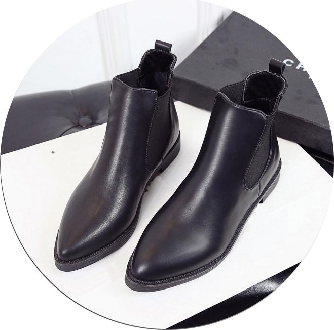 Giày Chelsea Boots Nữ Da PU T55