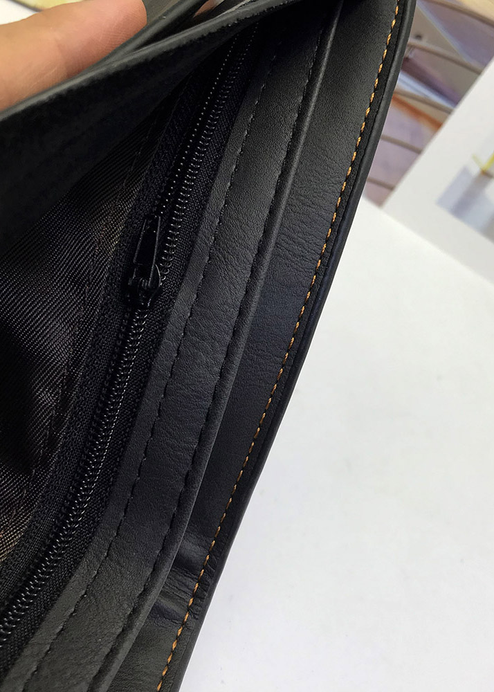 Ví , bóp da nam cao cấp có khóa kéo,  có hộp và túi làm quà tặng