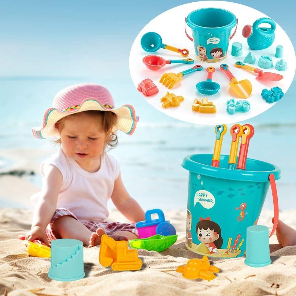 Bộ đồ chơi xúc cát 18 món cho bé yêu, nhựa an toàn cho bé yêu