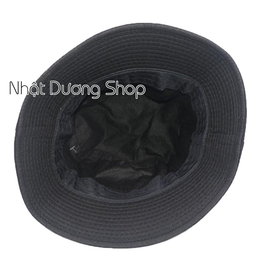 Nón bucket tai bèo Let's Go Lala GoGo - Đen chất liệu Cotton đẹp, tạo cho sự thoải mái và thoáng mát