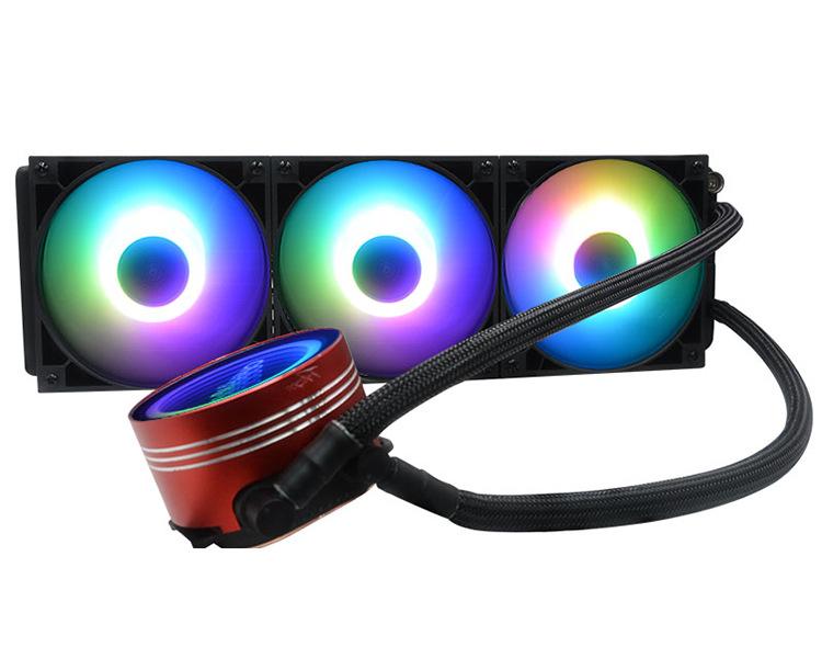 Phong cách mới nhất Chengyu 360 Phiên bản độc quyền làm mát nhanh Quạt RGB làm mát ba hàng máy tính tất cả trong một Bộ tản nhiệt nước làm mát CPU