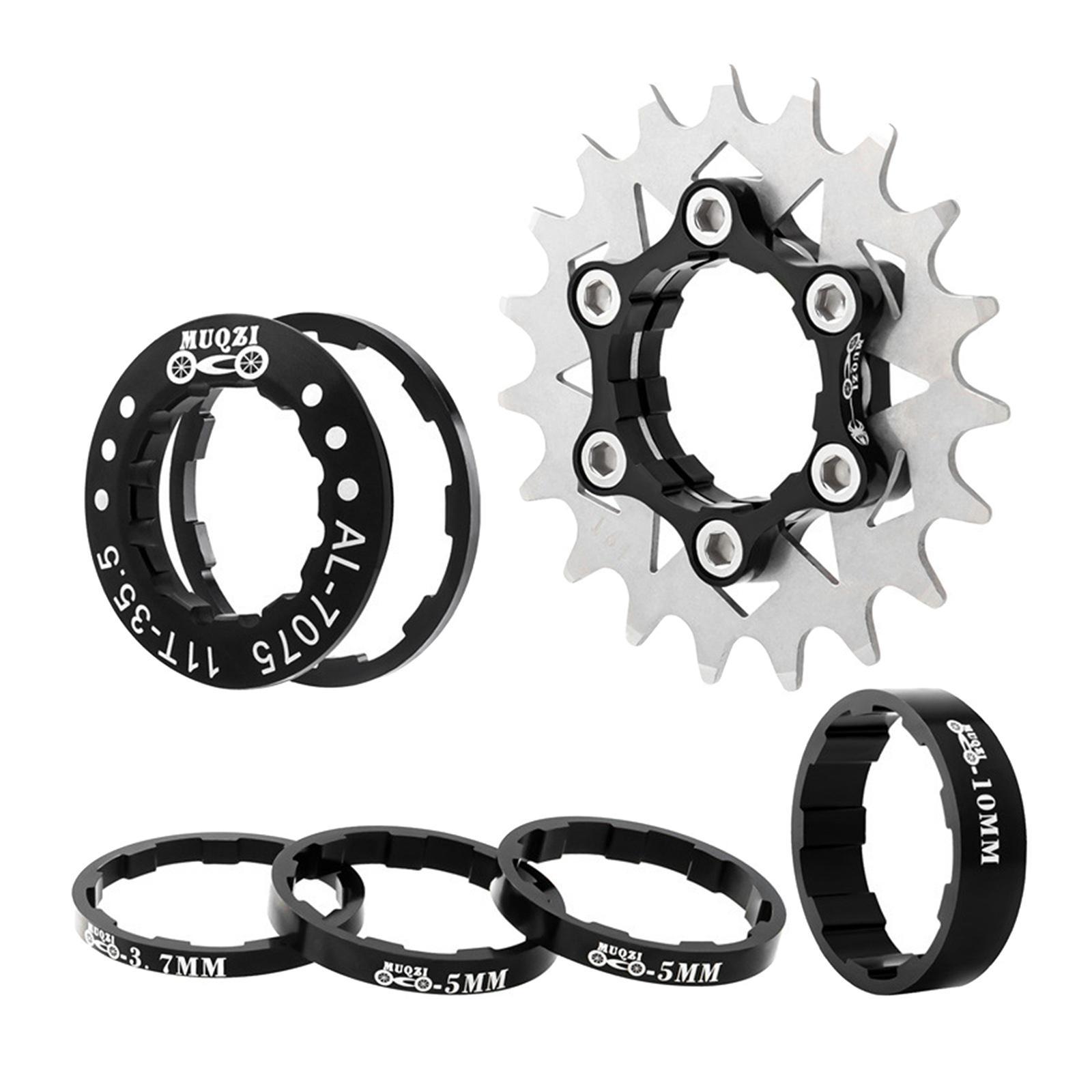 Bike 19T Single Speed Cassette Spacers Freewheel Hub Accessories