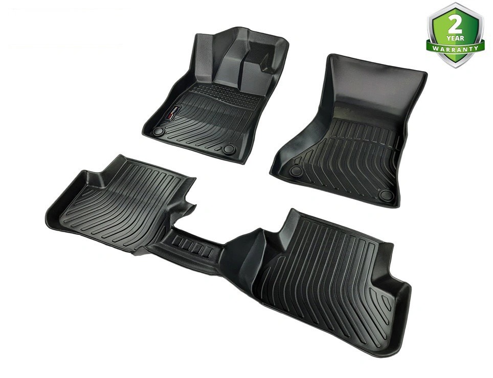 Thảm lót sàn xe ô tô Audi S4 2009-2016 Nhãn hiệu Macsim chất liệu nhựa TPE cao cấp màu đen