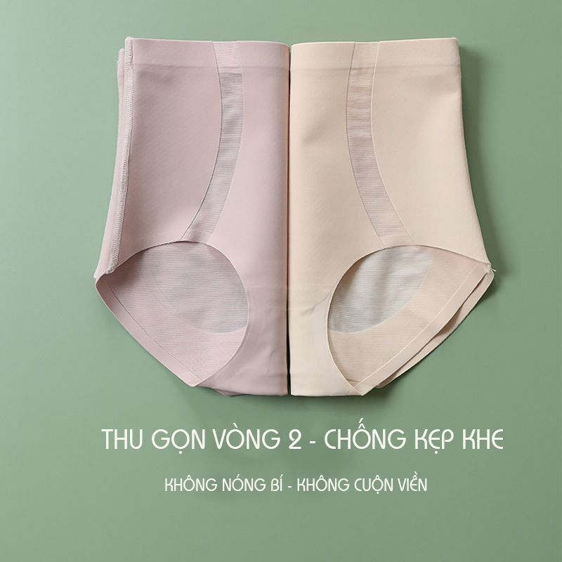 Quần Lót Cạp Cao Gen Bụng Nâng Mông Kháng Khuẩn Pha Lưới Siêu Thoáng Cao Cấp P525