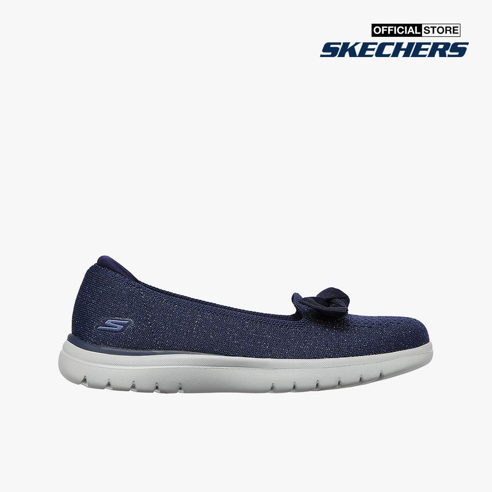 SKECHERS - Giày slip on nữ phối nơ On The GO Flex 136411-NVY