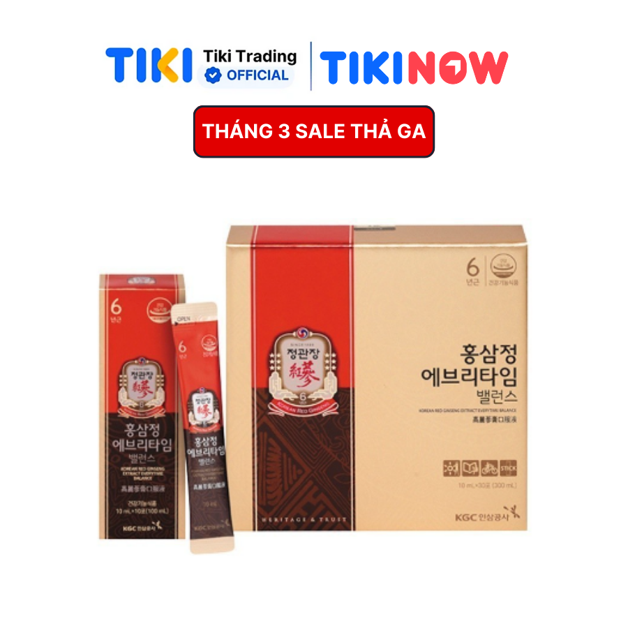 Tinh Chất Hồng Sâm Pha Sẵn KGC Cheong Kwan Jang Everytime Balance 30 Gói