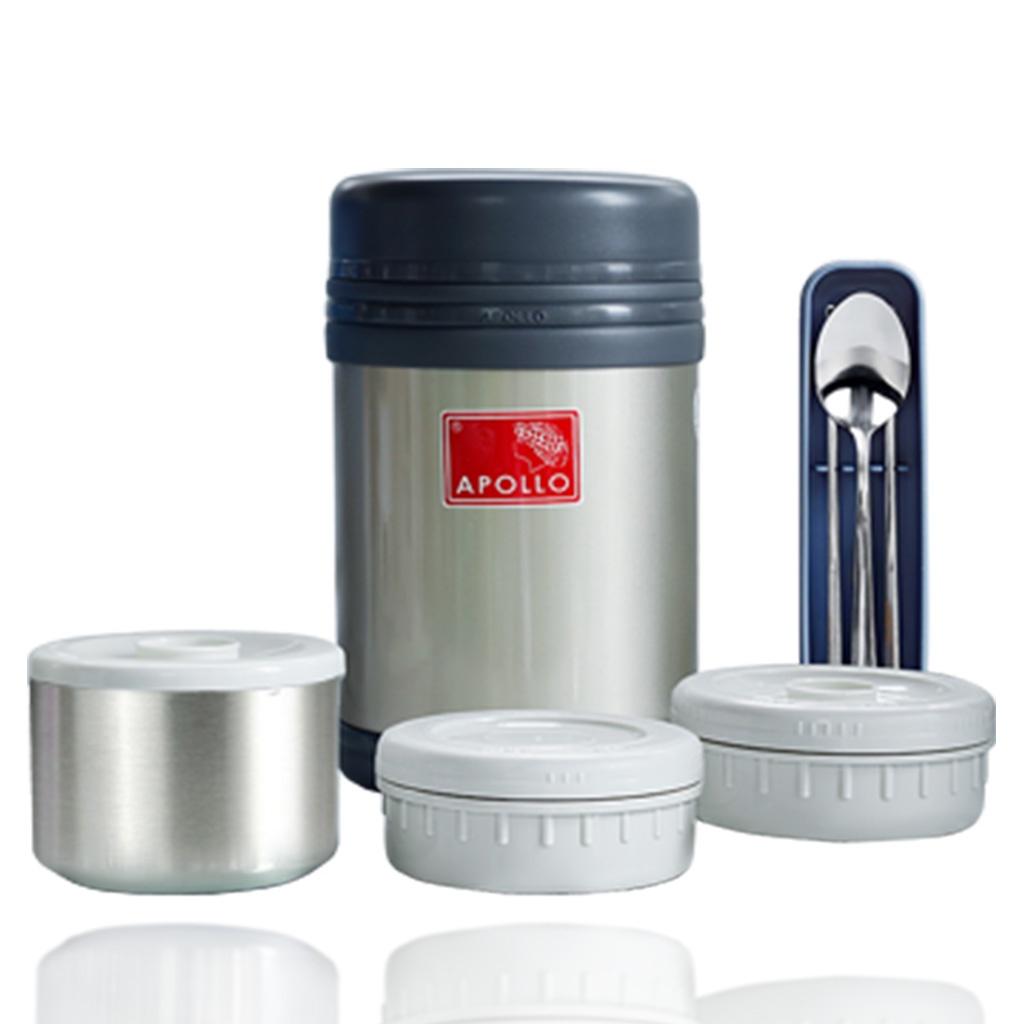 MUA 1 TẶNG 1 Bộ nồi nhà bếp Ceramic hiệu PoongNyun FACPT Tặng 1 Hộp cơm giữ nhiệt Apollo APL-1600 - Hàng chính hãng