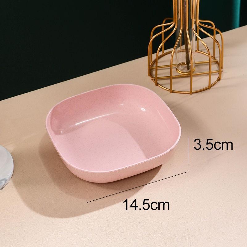 Set 8 Đĩa Lúa Mạch Đựng Trái Cây, Đồ Ăn Siêu Tiện Lợi, Phù Hợp Cho Mọi Gia Đình