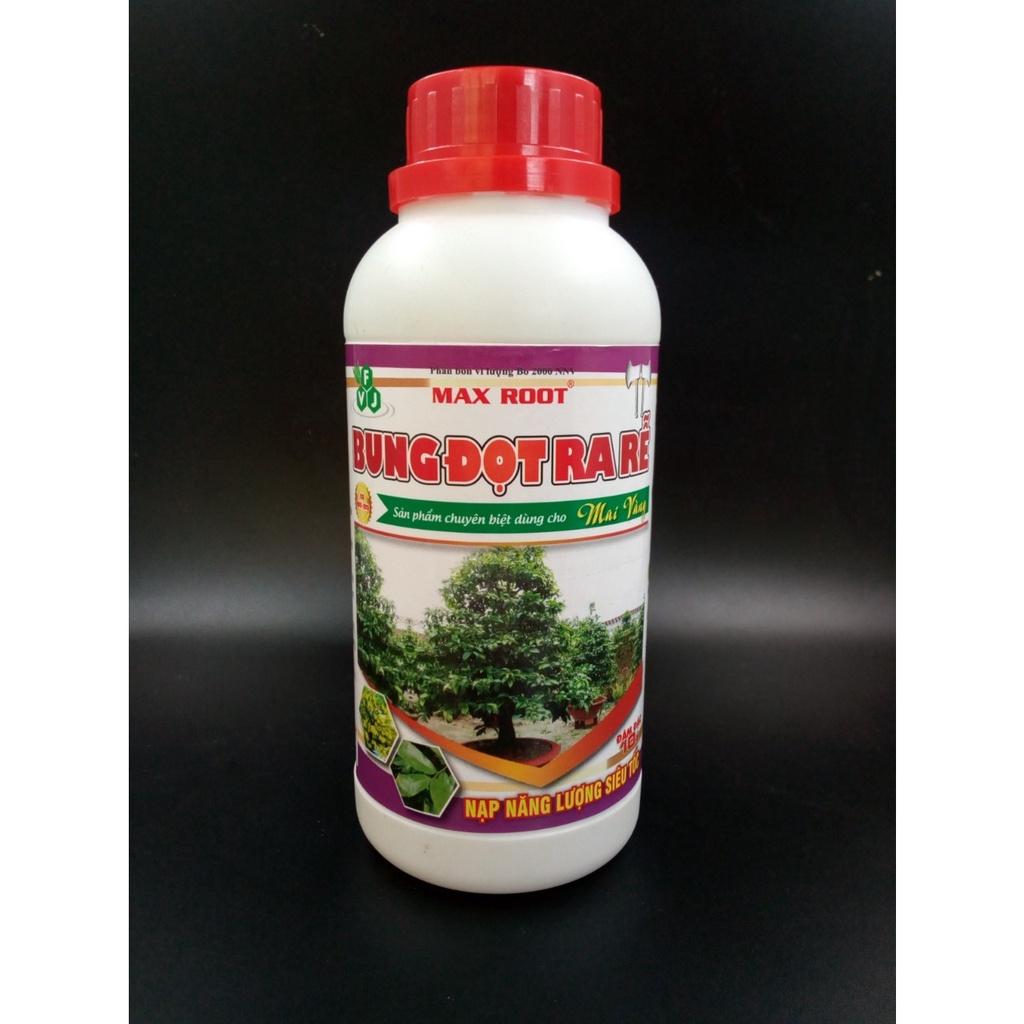 PHÂN BÓN CHO MAI VÀNG BUNG ĐỌT RA RỄ CHUYÊN MAI VÀNG MAX ROOT CHAI 500ml - BUNG TƯỢC ĐẺ NHÁNH NHANH, XANH LÁ, DÀY LÁ