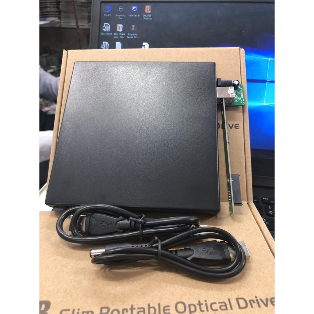 Box DVD Đựng Ổ Đĩa DVD Laptop Gắn Ngoài Qua Cổng USB Loai Mỏng 9.5mm / Dày 12.7mm