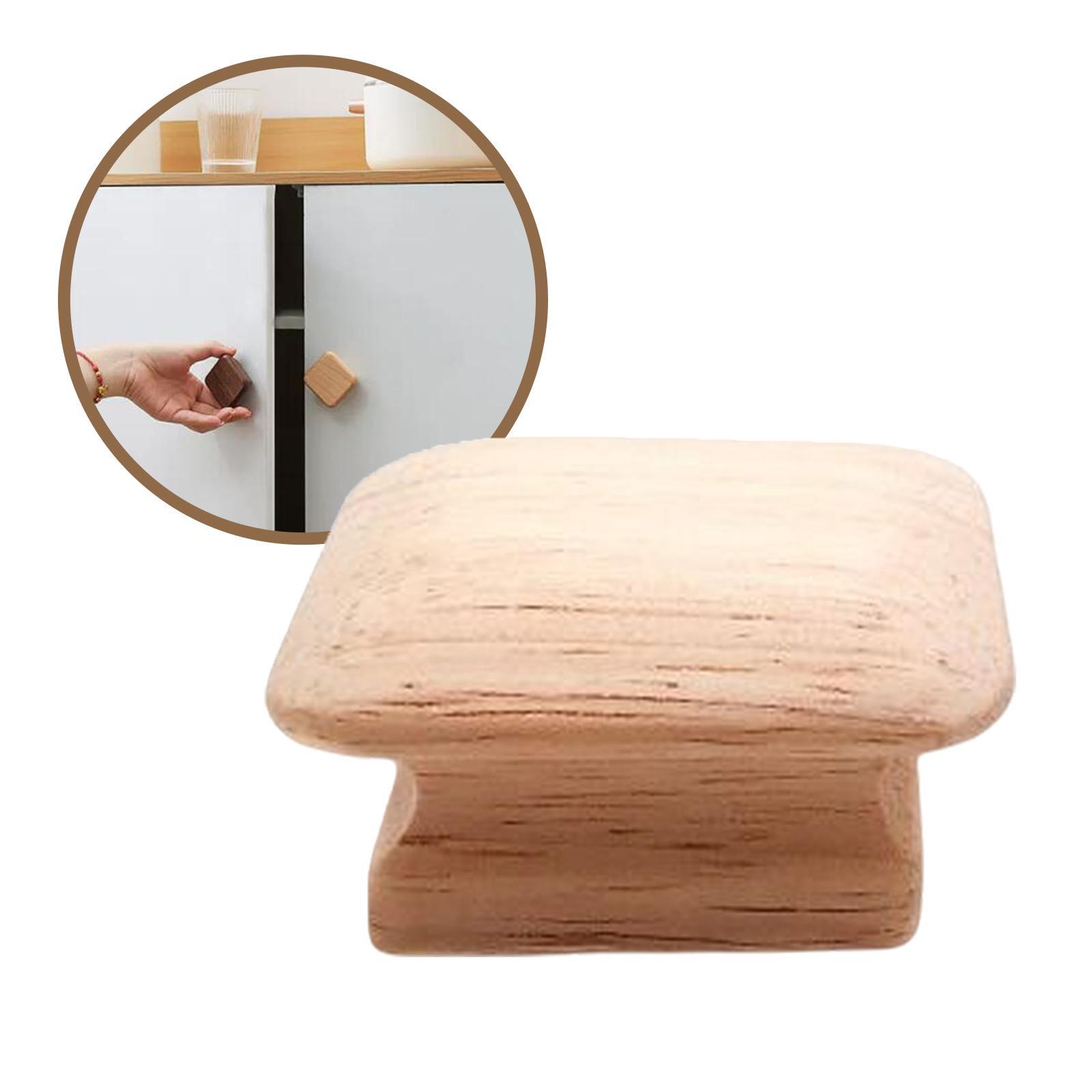 Wooden Drawer Knob Minimalist Handles Portable Easy Install Decorative Furniture Knobs for Door Wardrobe Cabinet Cupboard Home Decor