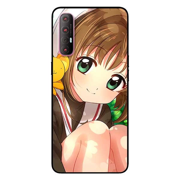 Ốp lưng dành cho Oppo Reno 3 Pro mẫu Anime Sakura