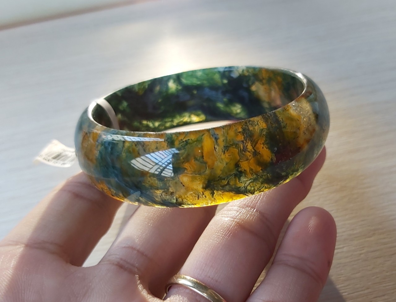 Vòng huyết ngọc thủy tảo, size 54mm