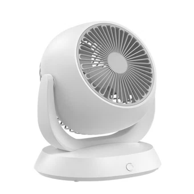 Quạt Tích Điện F3 Xoay 180 Độ Để Bàn - 3 Cấp Độ Gió, Mini Sạc Type C - HÀNG CHÍNH HÃNG MINIIN