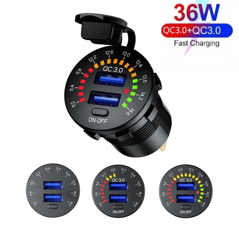 30W PD Loại C QC3.0 Bộ sạc USB kép