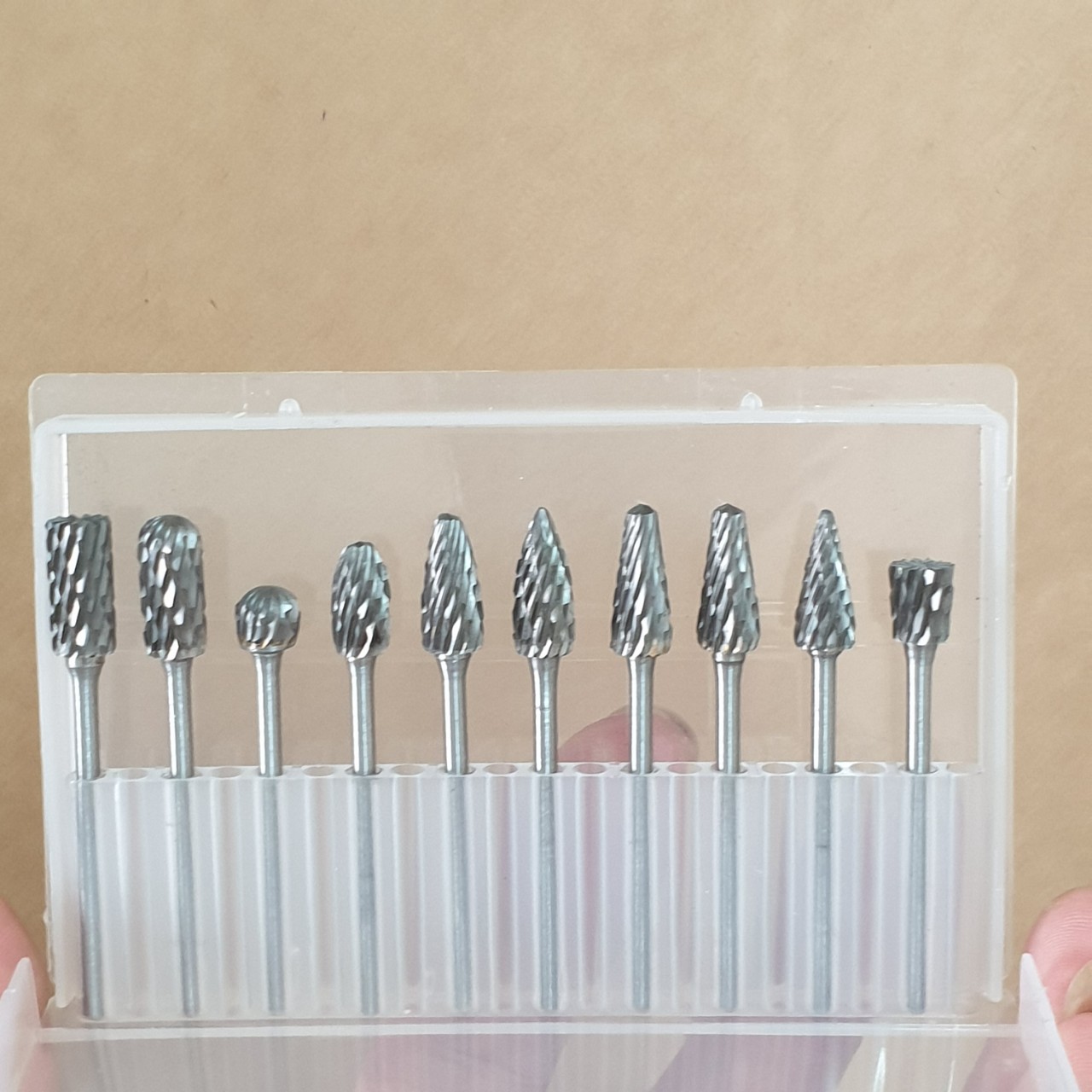 Bộ 10 mũi hợp kim vonfram mài, khắc, phay chân 2mm đầu khắc 6mm  cao cấp lại vừa tất cả các loại máy mini