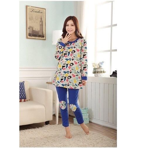 Bộ bầu  dài tay mặc nhà cho con bú